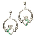 Claddagh Part Set Silver Earrings