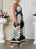 Casual Printed Spaghetti Strap Jumpsuit