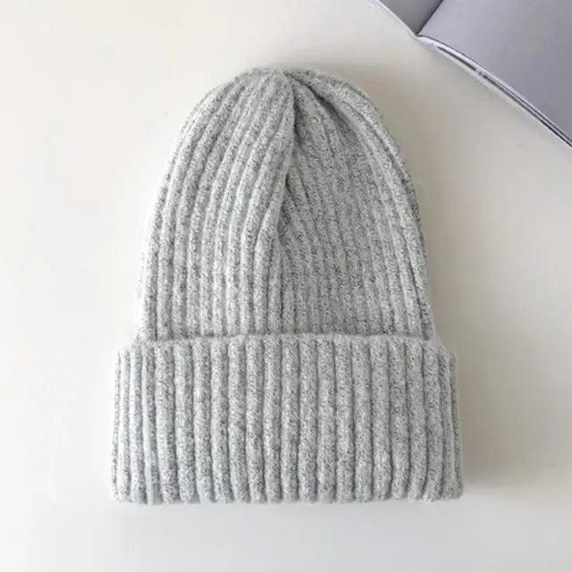 Warm Winter Casual Soft Beanies Cute Unisex Comfortable Knitted Outdoor Autumn Caps For Cold Weathers Thick Colorful Cap For Adults
