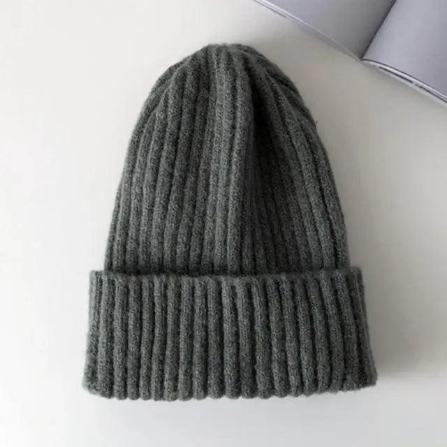 Warm Winter Casual Soft Beanies Cute Unisex Comfortable Knitted Outdoor Autumn Caps For Cold Weathers Thick Colorful Cap For Adults