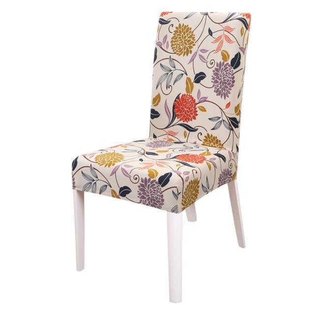 Washable Anti-dust Seat Slipcover Chair Cover Stretch Spandex Chair Covers Elastic Multifunctional Dining Furniture Seat Cover Home Decor For Dining Room  Washable Spandex Kitchen Chair Covers for Dining Room Christmas Decoration