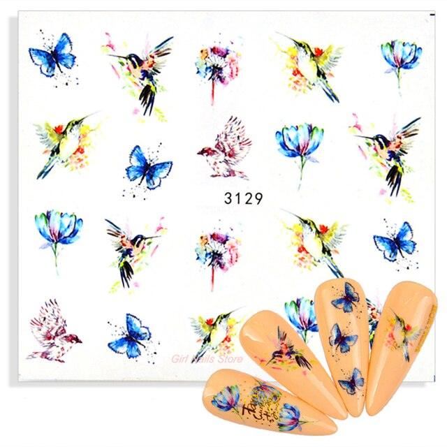 Water Decals Nail Tattoo Wolf Animal 3D Embossed Nail Sticker Flower Adhesive Manicure Slider Nail Art Tips Curve Graffiti Nail Design for Acrylic Nail Supplies Designer Nail Decorations for Women Girls Kids 3D Nail Art Stickers Decals