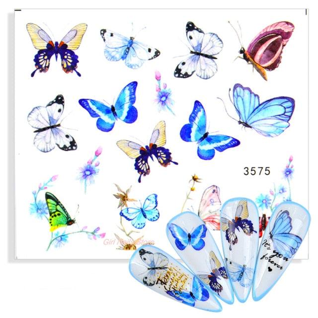 Water Decals Nail Tattoo Wolf Animal 3D Embossed Nail Sticker Flower Adhesive Manicure Slider Nail Art Tips Curve Graffiti Nail Design for Acrylic Nail Supplies Designer Nail Decorations for Women Girls Kids 3D Nail Art Stickers Decals