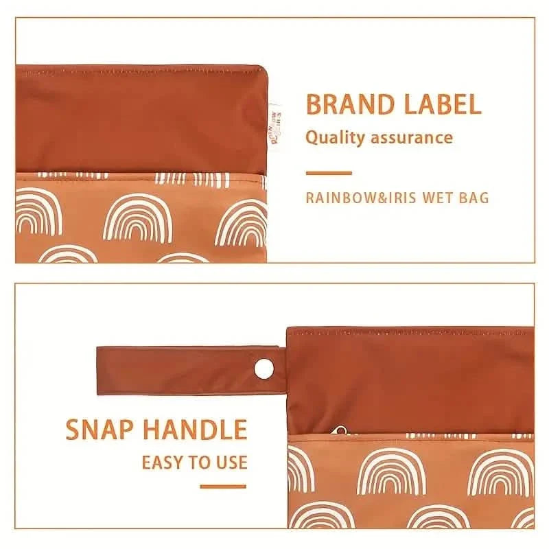 Waterproof Reusable Wet Bag Wet Dry Bags For Cloth Diapers & Breast Pump Parts
