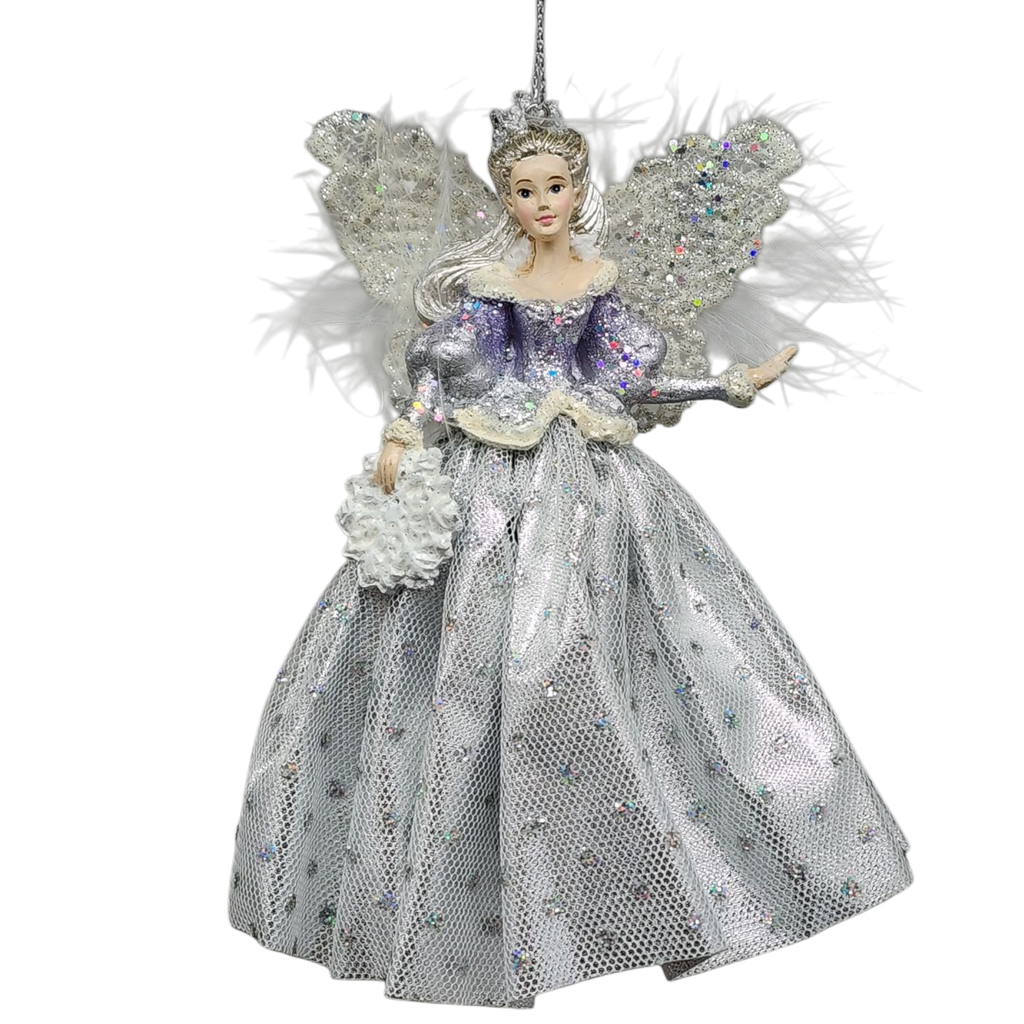 Lavender Snow Queen Ornament -