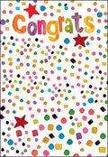 Congratulations Card - Colorful Confetti