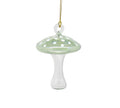 Egyptian Blown Glass Ornament - Mushroom - Green