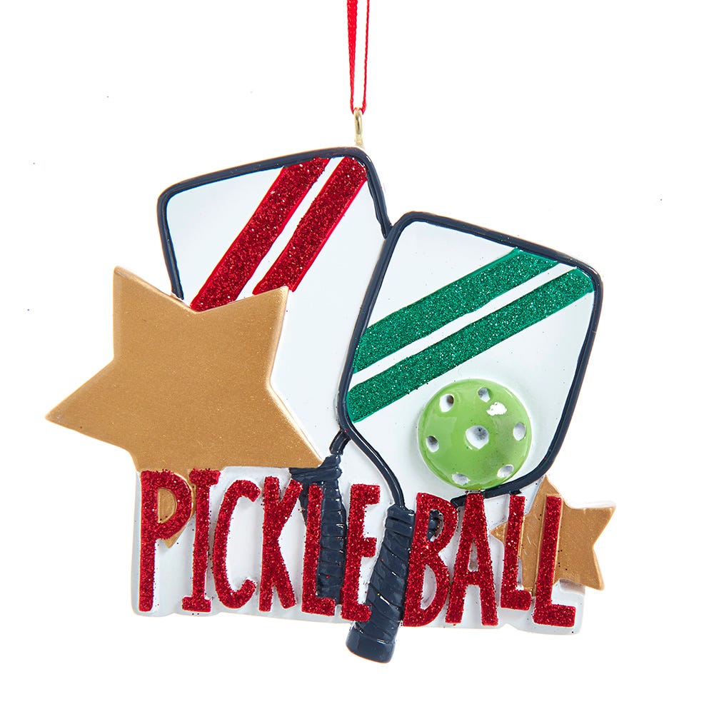 Pickleball Equipment Ornament