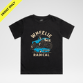 WHEELIE RADICAL TEE - BLUE EDITION (FRONT ONLY)