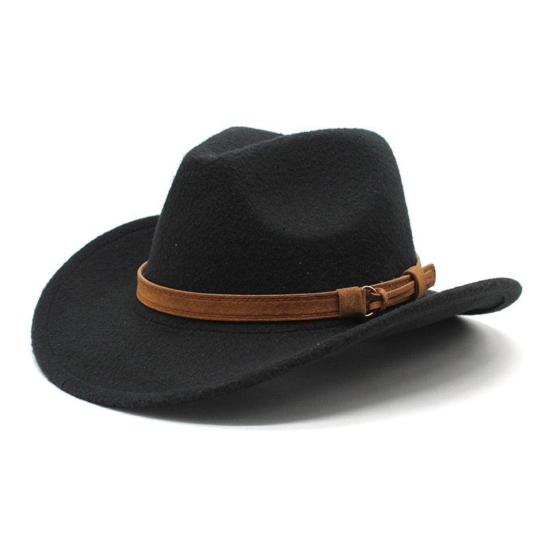 White Western Cowboy Cap For Men's Vintage Unique Water-Resistant Classic Cowboy Hat Wedding Party White Wool Wide Brim Fedoras Winter Luxury Elegant Hats For Autumn