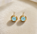 Evil Eye Stainless Steel Necklace & Earrings