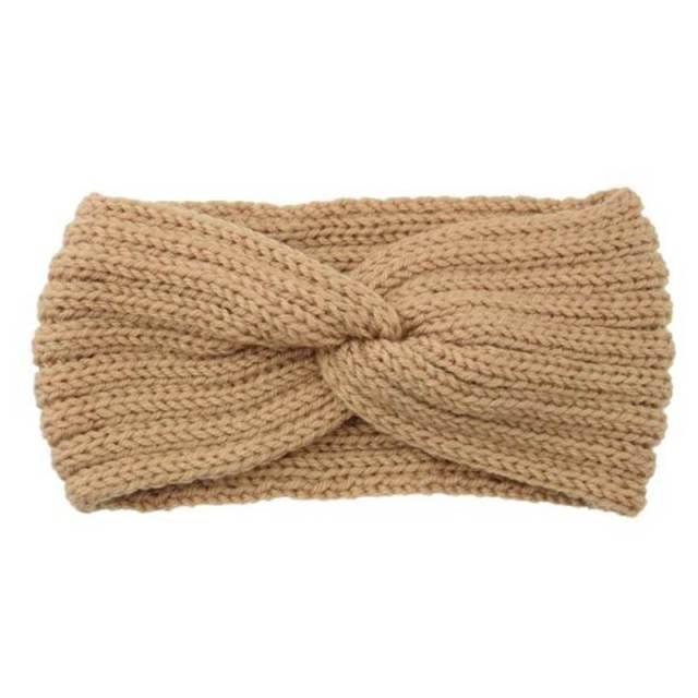 Wide Knitted Headband Bows Knotted Winter Women Turban Hair Accessories For Girls Lady Soft Knitting Winter Headbands Gorgeous Hair Accessories For Women