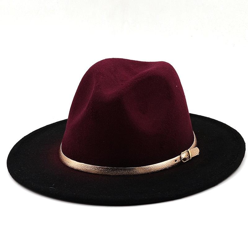 Winter Autumn Polyester Men And Women Big Fedora Hat Jazz Top Hat Autumn and Winter Solid Color Comfortable Hat Wedding Hat Fedoras Jazz Hat Outdoor 2 Mixed Colors Hats