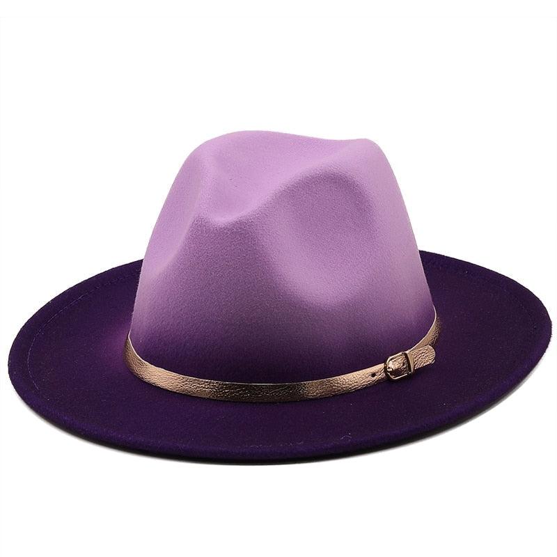 Winter Autumn Polyester Men And Women Big Fedora Hat Jazz Top Hat Autumn and Winter Solid Color Comfortable Hat Wedding Hat Fedoras Jazz Hat Outdoor 2 Mixed Colors Hats