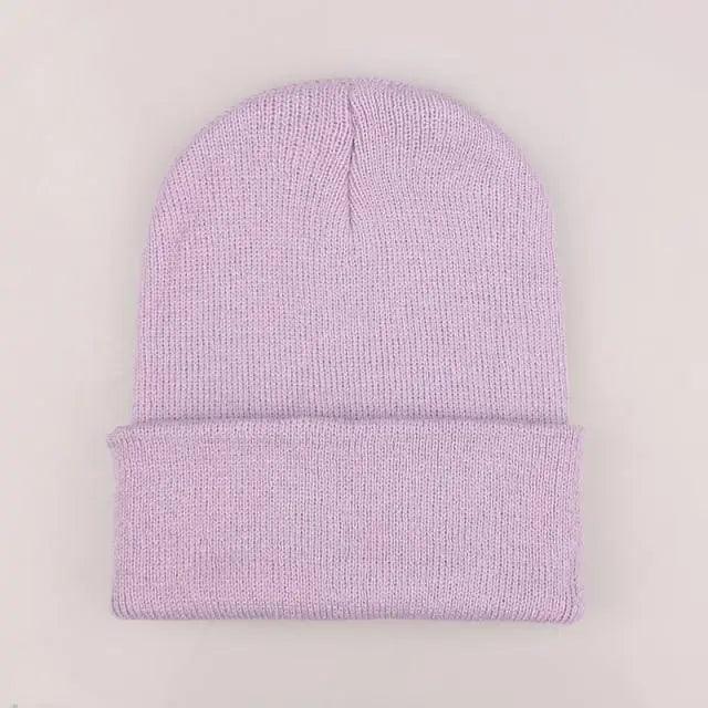 Winter Beanie Hats For Men And Women One Size Beanies Knitted Solid Cool Hat Girls Autumn Female Beanie Warm Comfortable Soft Casual Cap For Cold Weather