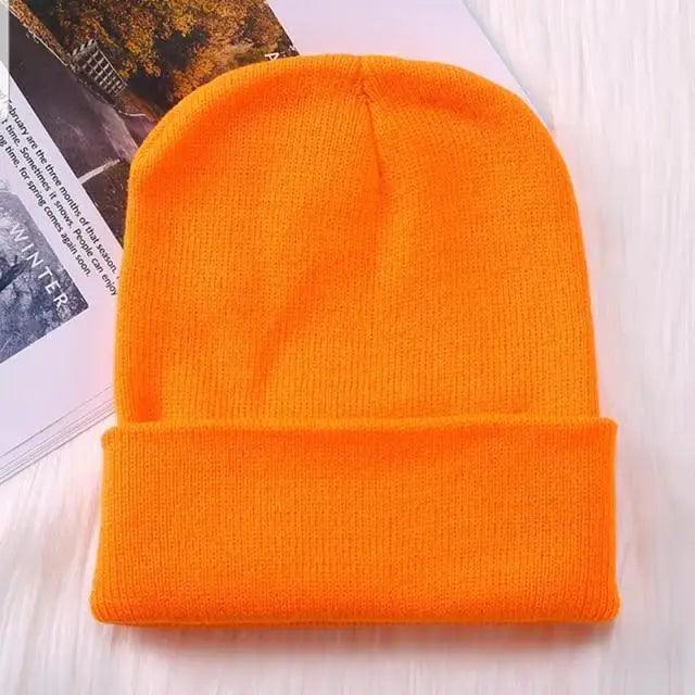 Winter Hats For Men Woman New Beanies Knitted Solid Cute Hat Girls Autumn Female Beanie Caps Warmer Stylish Ladies Casual Cap Outdoor Winter Adult Neutral Warm Hats Candy Color Knitted Woolen Hat for Women Men