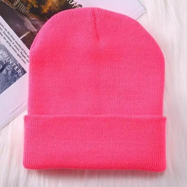 Winter Hats For Men Woman New Beanies Knitted Solid Cute Hat Girls Autumn Female Beanie Caps Warmer Stylish Ladies Casual Cap Outdoor Winter Adult Neutral Warm Hats Candy Color Knitted Woolen Hat for Women Men