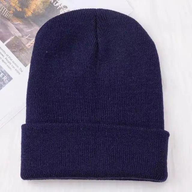 Winter Hats For Men Woman New Beanies Knitted Solid Cute Hat Girls Autumn Female Beanie Caps Warmer Stylish Ladies Casual Cap Outdoor Winter Adult Neutral Warm Hats Candy Color Knitted Woolen Hat for Women Men