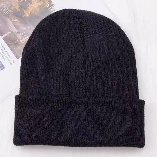 Winter Hats For Men Woman New Beanies Knitted Solid Cute Hat Girls Autumn Female Beanie Caps Warmer Stylish Ladies Casual Cap Outdoor Winter Adult Neutral Warm Hats Candy Color Knitted Woolen Hat for Women Men