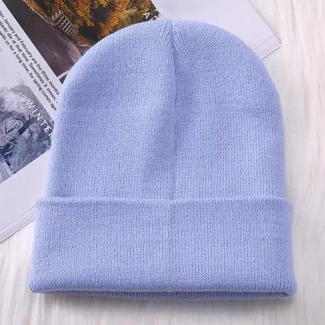 Winter Hats For Men Woman New Beanies Knitted Solid Cute Hat Girls Autumn Female Beanie Caps Warmer Stylish Ladies Casual Cap Outdoor Winter Adult Neutral Warm Hats Candy Color Knitted Woolen Hat for Women Men