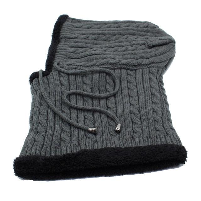 Winter Knitted Hat Beanie Men Beany Skellies Beanies Winter Hats For Women Men Caps Gorgas Bonnet Mask Brand Hats Hooded Cowl Neckerchief with Drawstring Soft Balaclava Pullover Knitted Beanie for Adults Men Women Ski Caps
