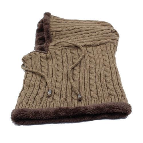 Winter Knitted Hat Beanie Men Beany Skellies Beanies Winter Hats For Women Men Caps Gorgas Bonnet Mask Brand Hats Hooded Cowl Neckerchief with Drawstring Soft Balaclava Pullover Knitted Beanie for Adults Men Women Ski Caps