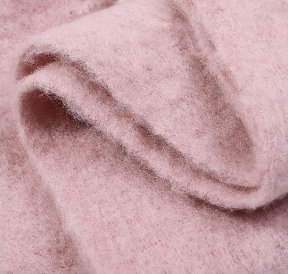 Winter Thick Soft Solid Color Warm Scarf Cashmere Hijabs Lightweight Warm Scarves Wraps Elegant Big Tassels Shawl Long Stole Mufflers For Women