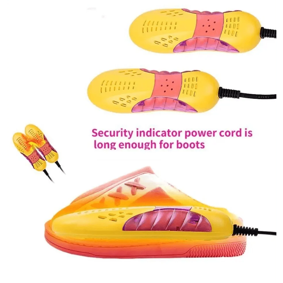 Winter Yellow Shoe Dryer Lightweight Portable Shoe Warmer Machine Heater Household Essential For Autumn