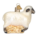 Old World Christmas Sheep Glass Ornament