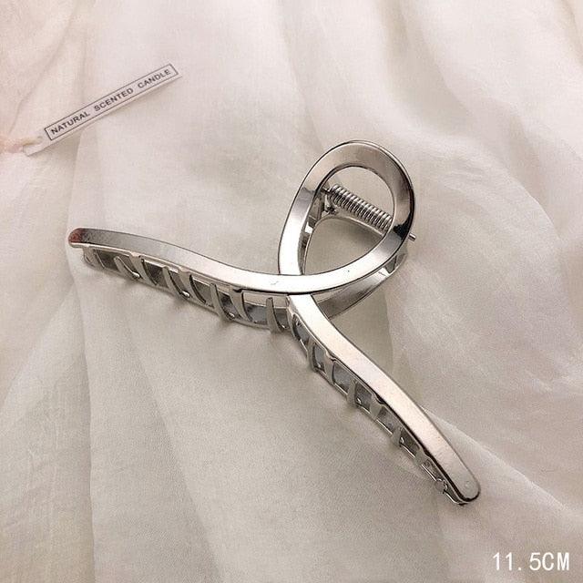 Woman Novelty Minimalist Dainty Design Irregular Hairpins Punk Style Metal Silver Hair Claws Barrettes Women Hair Accessories Hair Clips Hairgrip
