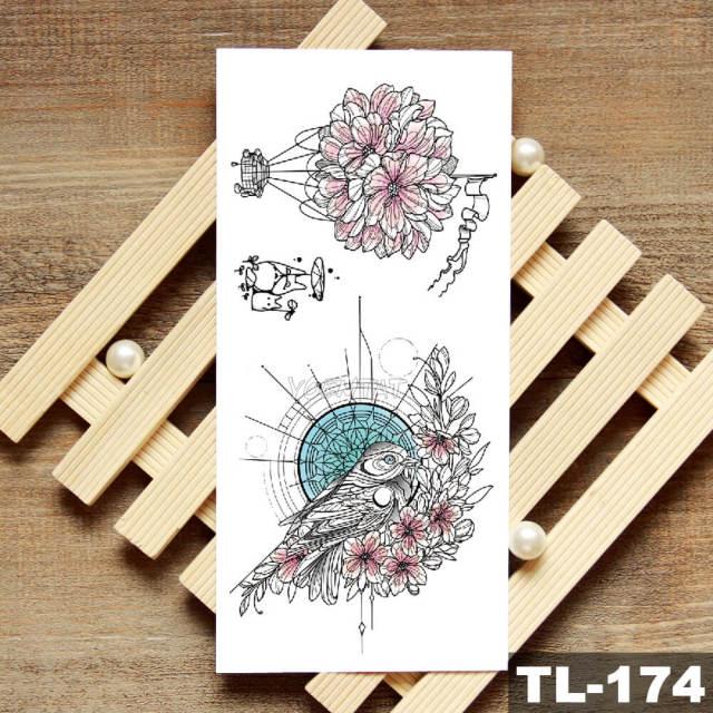 Womans Rose Flower Waterproof Temporary Tattoo Sticker For Arm Body Gorgeous Girls Tattoos