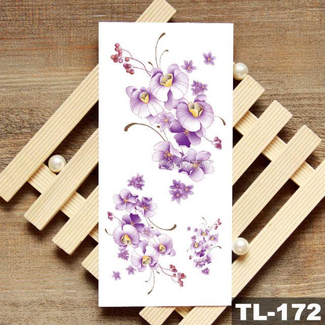 Womans Rose Flower Waterproof Temporary Tattoo Sticker For Arm Body Gorgeous Girls Tattoos