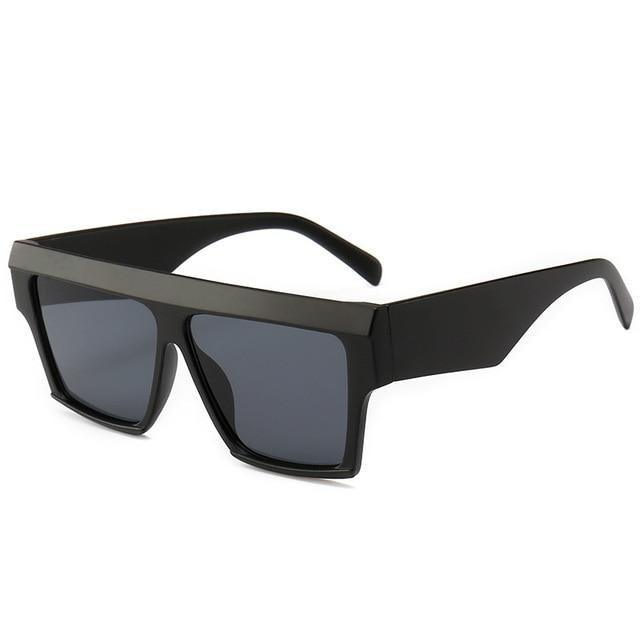 Women Flat Top Sunglasses New Men Square Shape New Classic Shades In Gradient Black Sun Glasses For Male New Fashionable Big Size Frame In Vintage Shape Eyewear