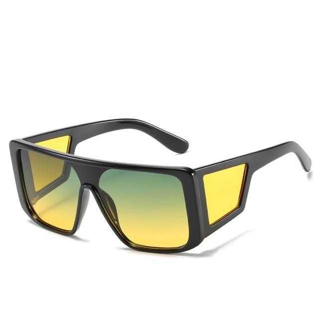 Women Luxury Square Design Colorful Sunglasses For Women New Big Oversized Flat Top Sun Glasses For  Female Shades For Men Stylish Frames Retro Design Sunglasses