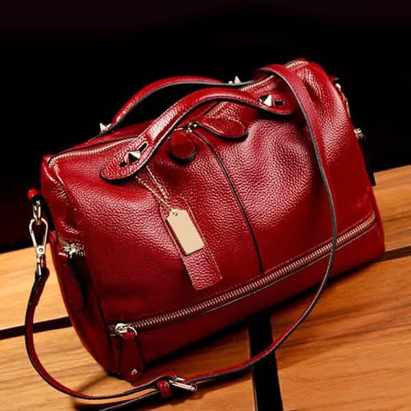 Women PU Leather Tote Handbag Pillow Shoulder Crossbody Satchel Bag