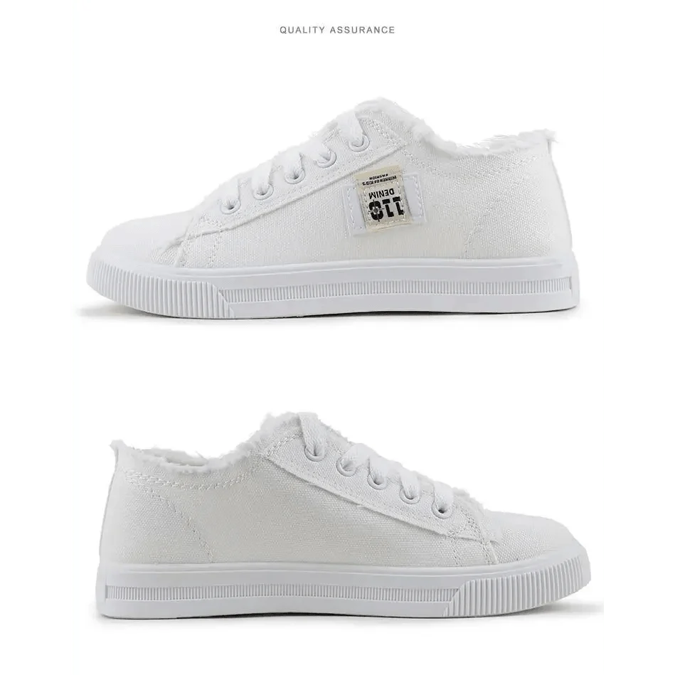 Women's Blue Canvas Sneakers Breathable Classic Summer Denim Stylish Fashion Women Sneakers