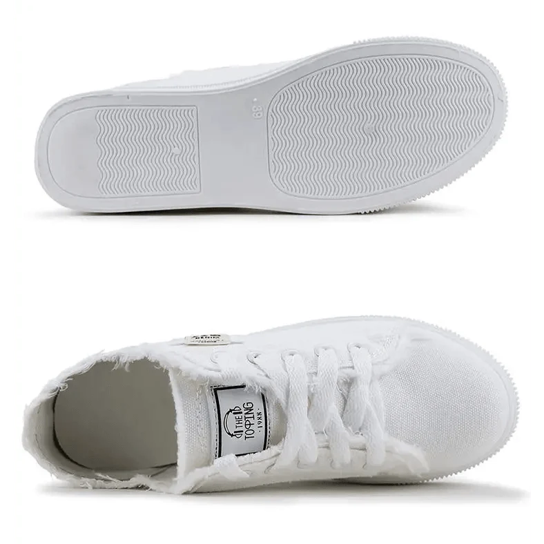 Women's Blue Canvas Sneakers Breathable Classic Summer Denim Stylish Fashion Women Sneakers