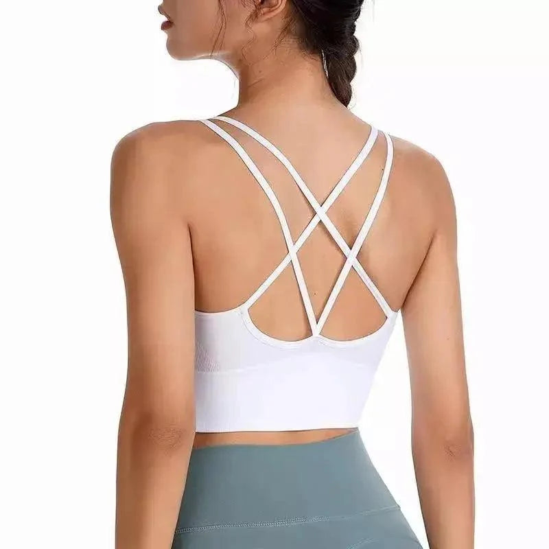 Women Sports Bra Sexy Brathable Sports Top Yoga Bra Push Up Top Female Gym Fitness Sports Underwear Female Seamless bra