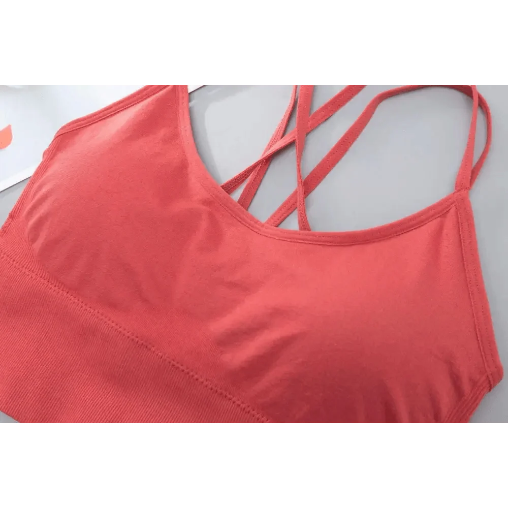 Women Sports Bra Sexy Brathable Sports Top Yoga Bra Push Up Top Female Gym Fitness Sports Underwear Female Seamless bra