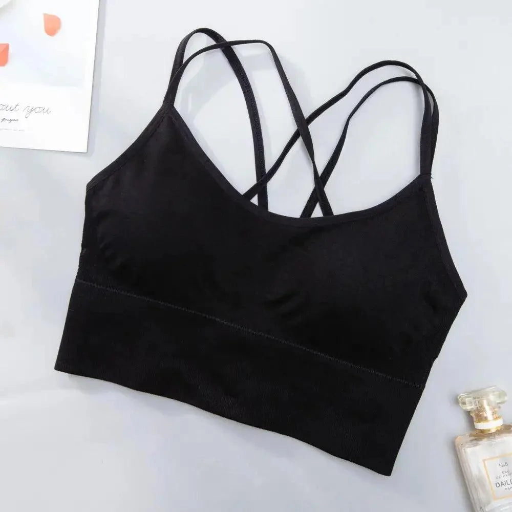 Women Sports Bra Sexy Brathable Sports Top Yoga Bra Push Up Top Female Gym Fitness Sports Underwear Female Seamless bra