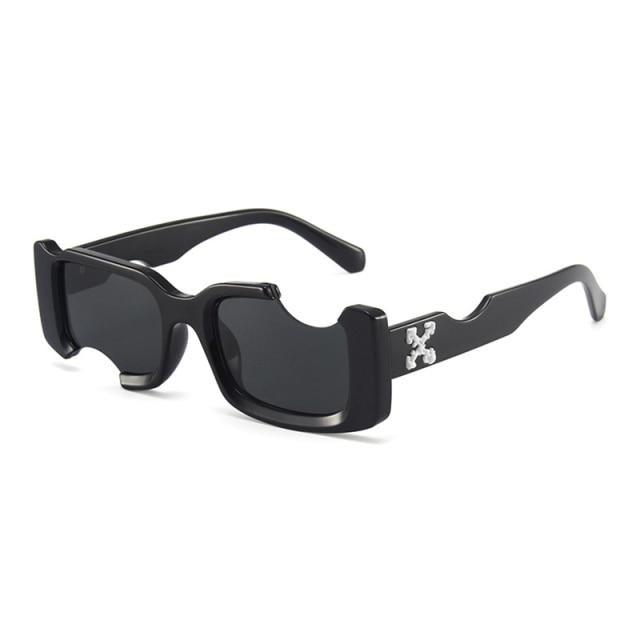 Women Sunglasses New Trending Vintage Rectangle Shape Sun Glasses In Decent Colors Black Pink Lenses Fashionable  Luxury Design Sunglasses