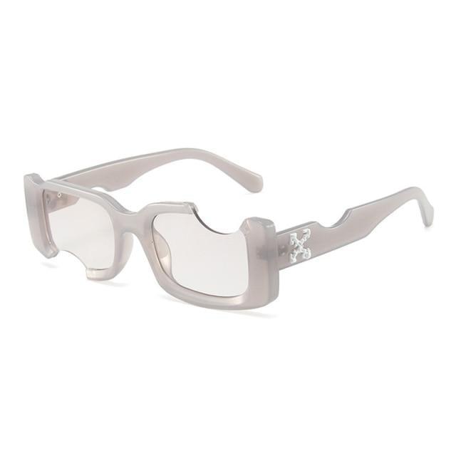 Women Sunglasses New Trending Vintage Rectangle Shape Sun Glasses In Decent Colors Black Pink Lenses Fashionable  Luxury Design Sunglasses