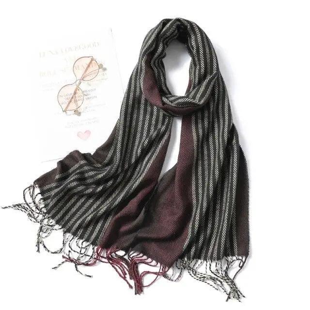 Women Winter Warm Scarf Shawl Fashion Plain  Soft Long Scarves For Women Casual Wear Travel Friendly Scarfs  Warm Winter Scarf Double Sided Thick Shawl Women Students Scarf