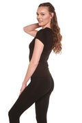 Women's 100% Bamboo Viscose Scoop Neck Short Sleeve T-Shirt