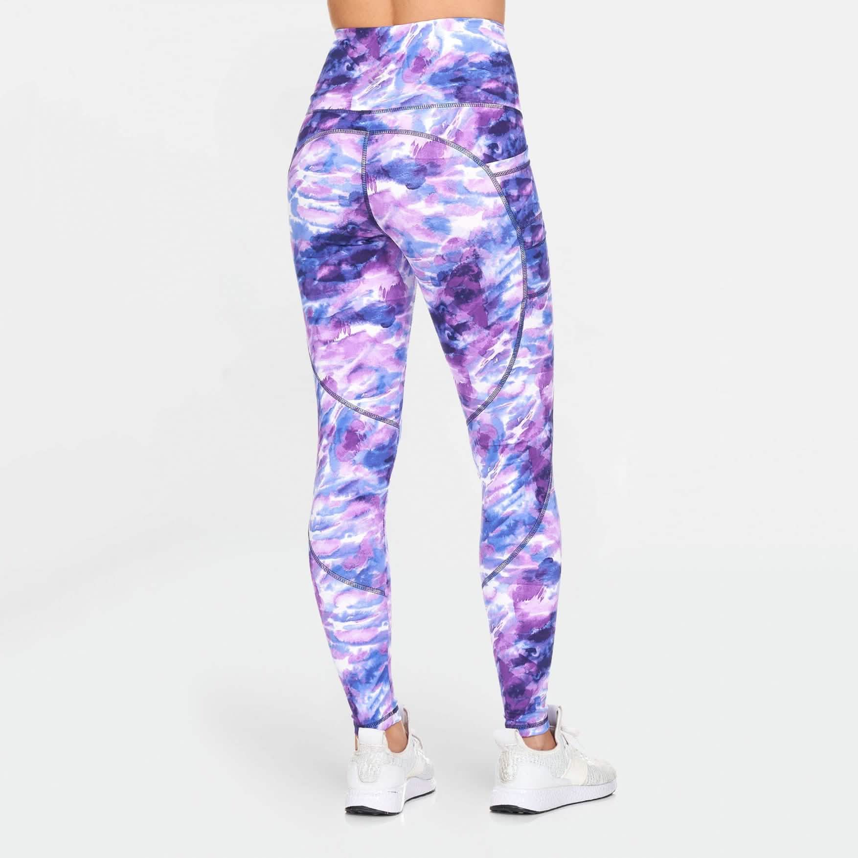 Women's Active High Rise Printed Leggings with Pockets