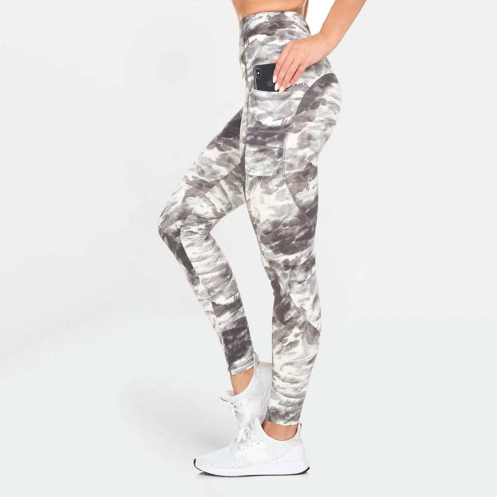 Women's Active High Rise Printed Leggings with Pockets