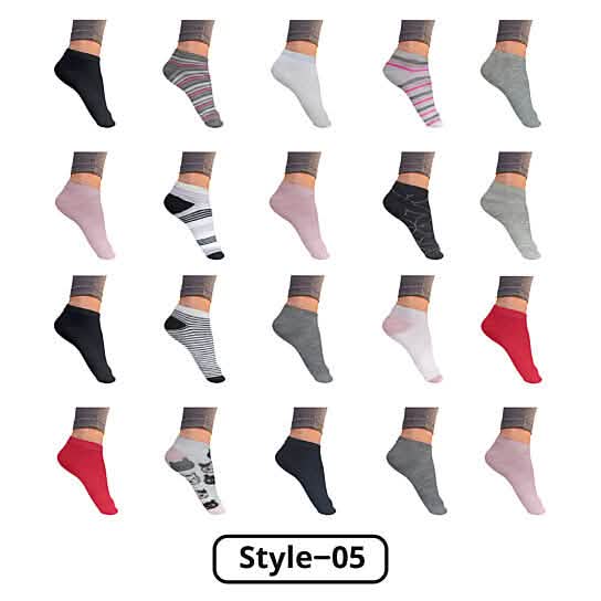 Women’s Breathable Stylish Colorful Fun No Show Low Cut Ankle Socks