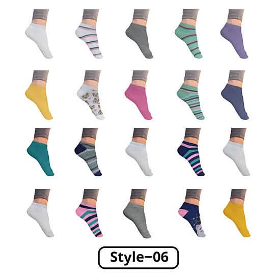 Women’s Breathable Stylish Colorful Fun No Show Low Cut Ankle Socks