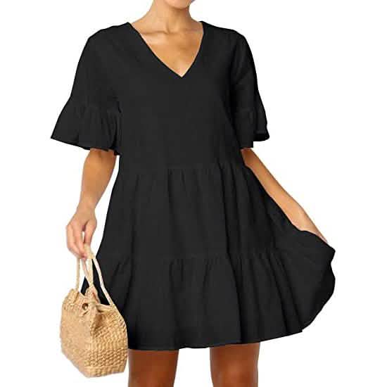 Women’s Cute Shift Dress with Pockets