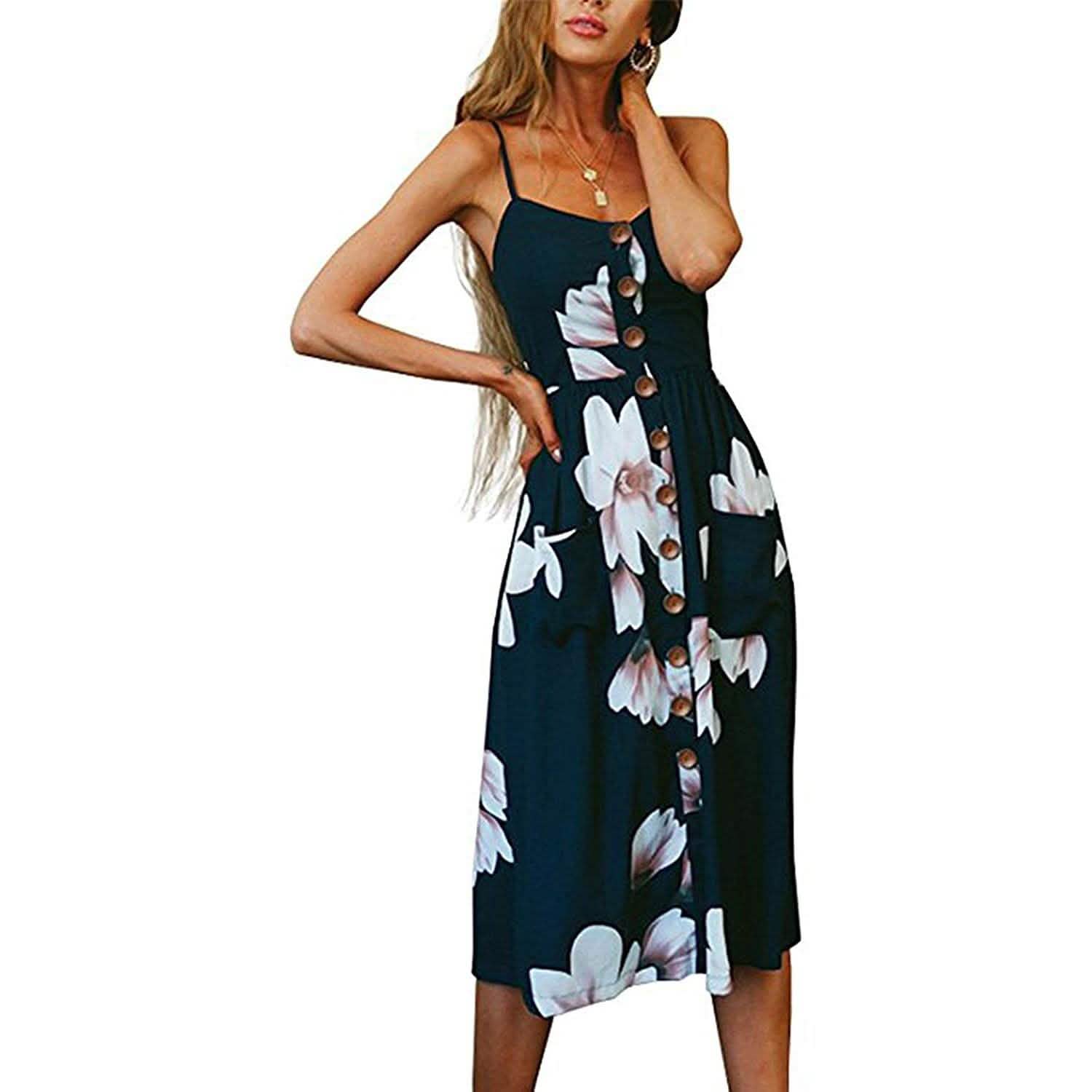 Women's Dresses Summer Casual Spaghetti Strap